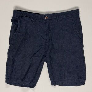Denim Co. Linen Heathered Casual Shorts